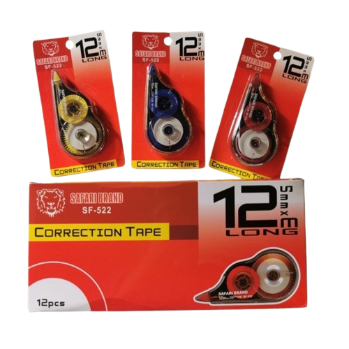 

Tip-ex Kertas Safari Brand SF-522 Correction Tape Pita Koreksi P:12