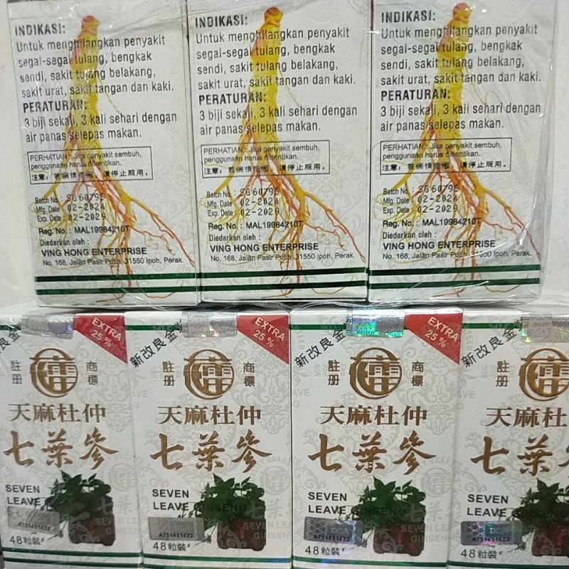 Asli Seven Leave perBotol Seven leave Ginseng menghilang kan sakit tulang sakit urat sakit tangan da