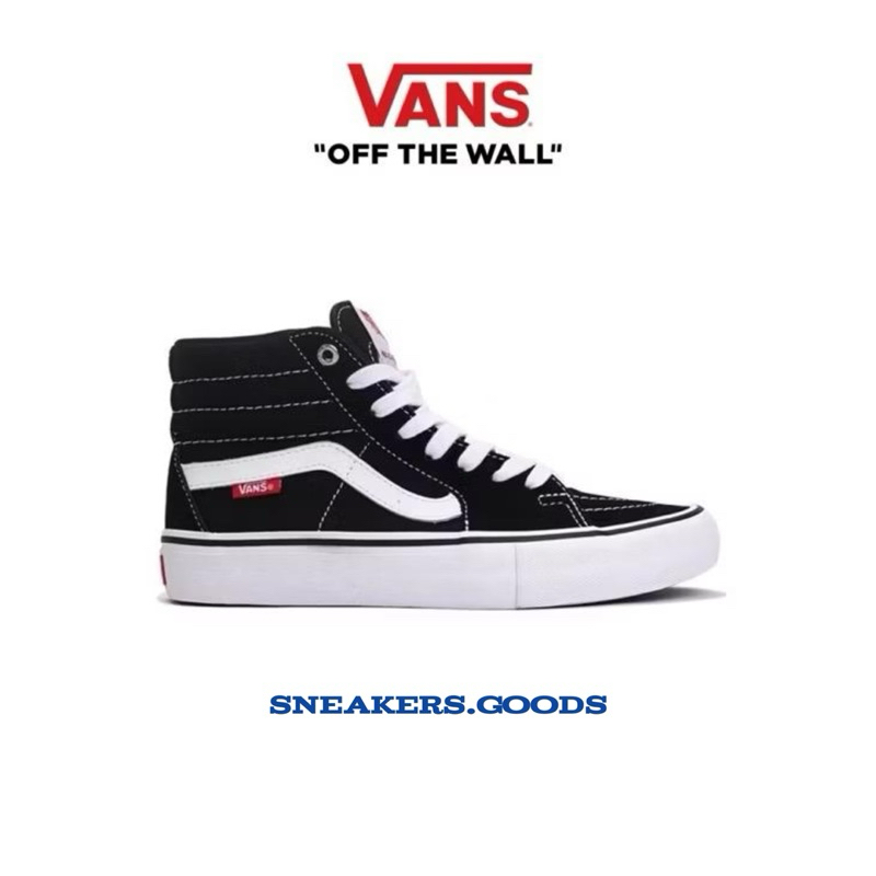 Vans Sk8 Hi Pro Black White Original