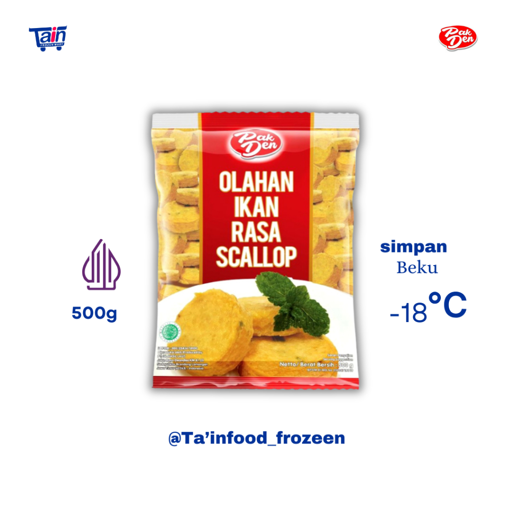 

PAK DEN Ikan Olahan Rasa Scallop 500g