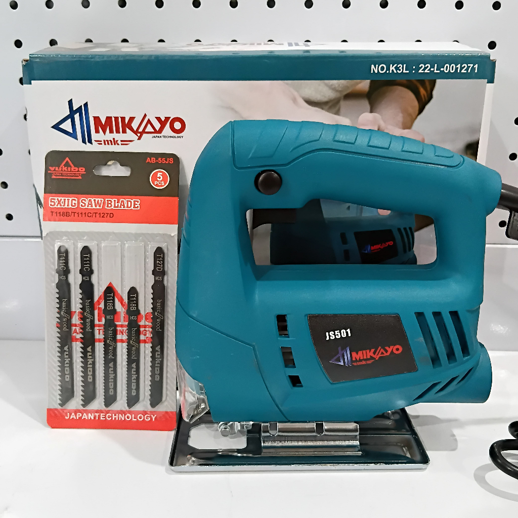 NEW (FREE 5 MATA )Mesin Jigsaw Modern Gergaji Kayu Super Tajam Mesin Potong Kayu Chainsaw Gergaji