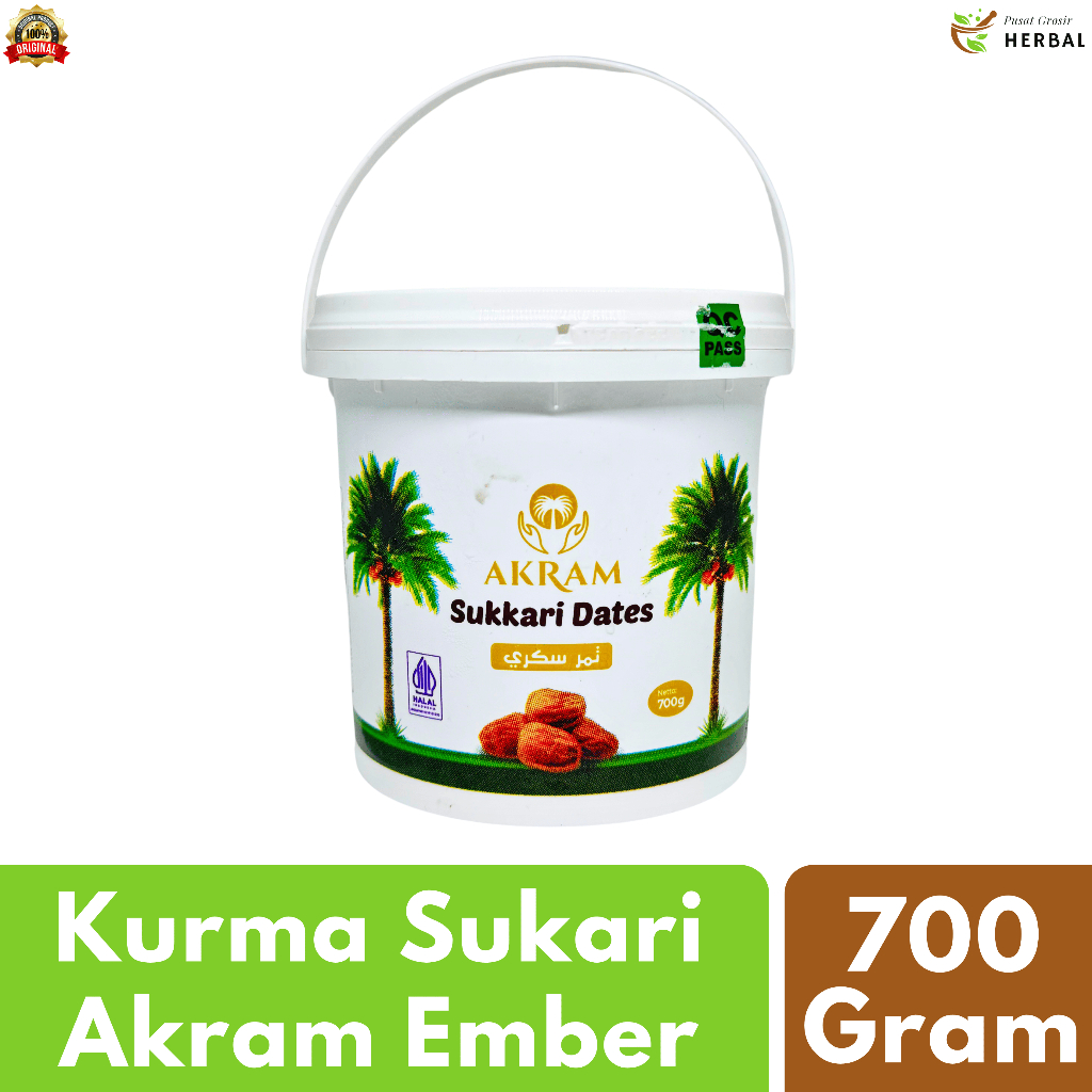 

Kurma Sukari al qassim Ember 700 Gram Grade A Premium | Kurma Sukkari Madu Oleh Oleh Haji dan Umroh