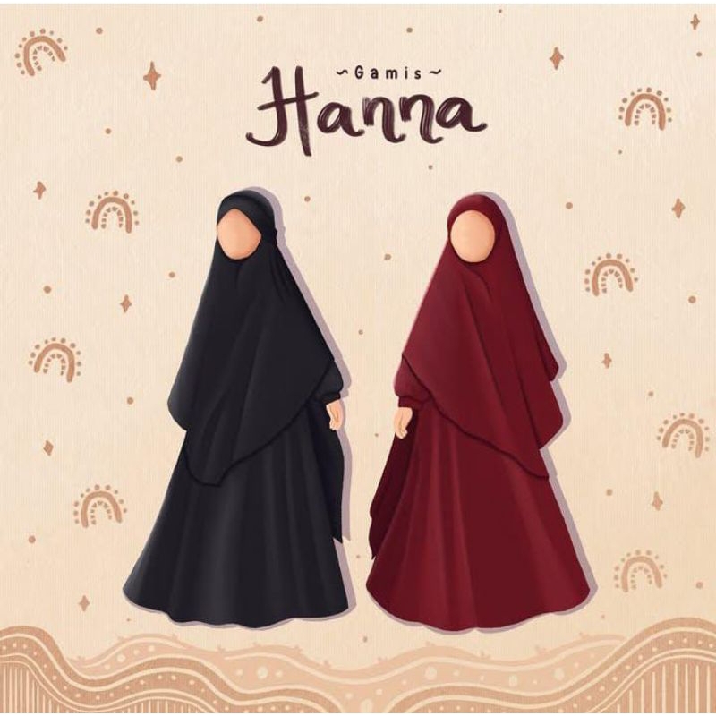 Set gamis hanna | set gamis anak | gamis anak