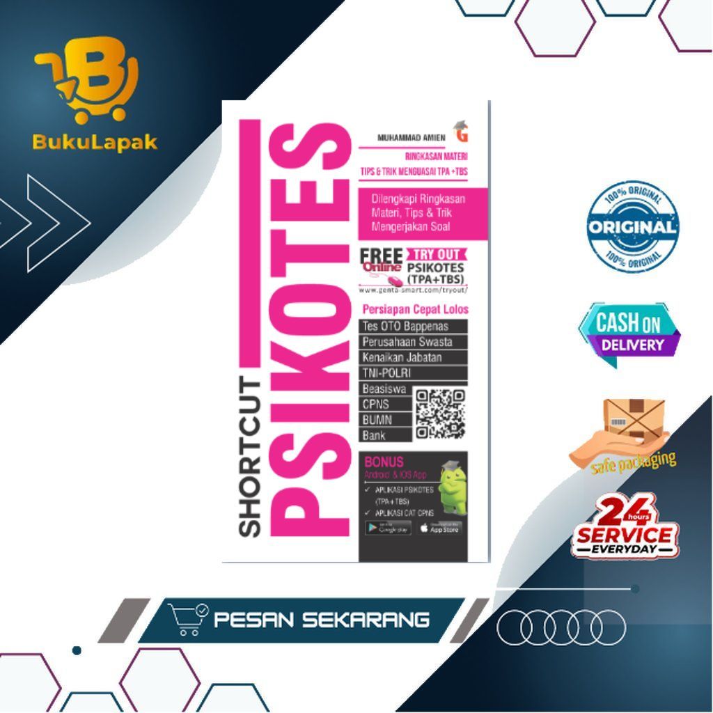 Buku Psikotes - SHORTCUT PSIKOTES - Buku TPA Psikotes