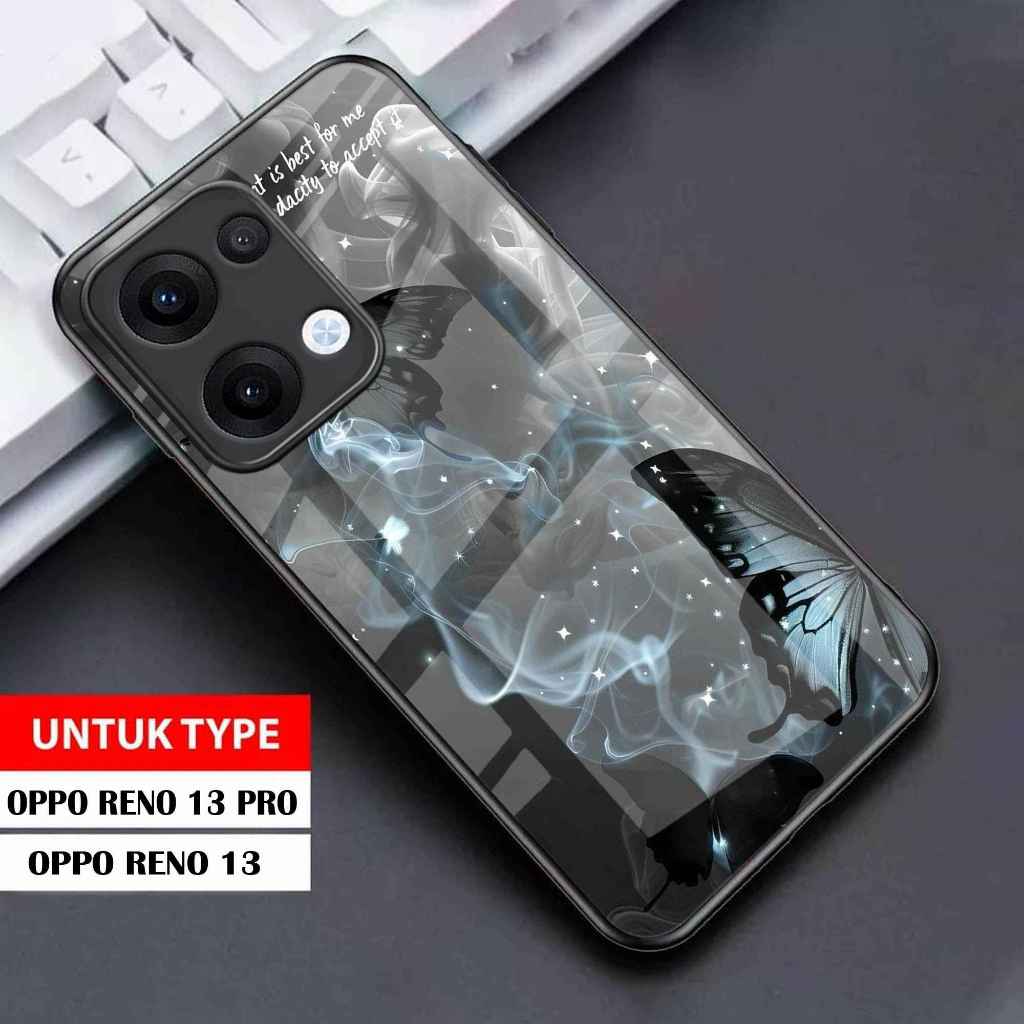 Softcase Glass Glossy For Oppo Reno 13/ Oppo Reno 13 Pro - Casing Hp Oppo Reno 13/Reno 13 Pro - N06