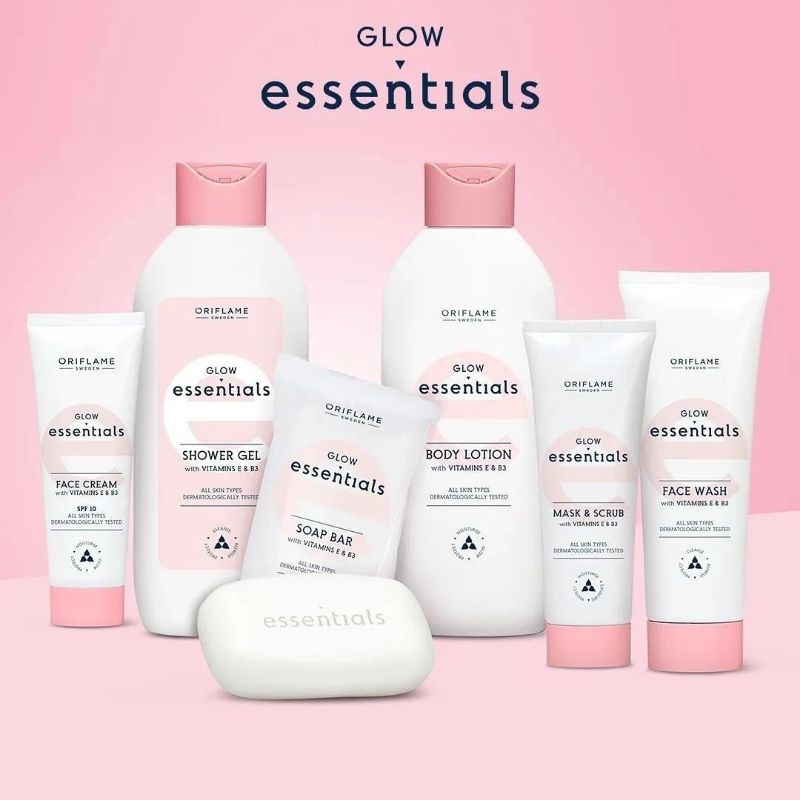 Glow Essentials Face Cream/Glow Face Wash/Shower Gel/ Body Lotion/ Mask & Scrub/Glow Essentials Hand
