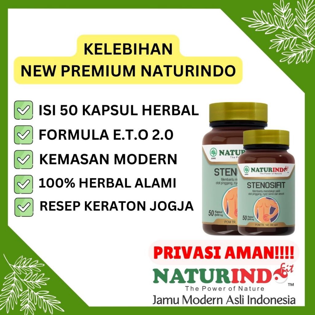 Apotik_Nugroho Stenosifit Obat Herbal Syaraf Kejepit Encok Sakit Pinggang Kaki Kesemutan Naturindo