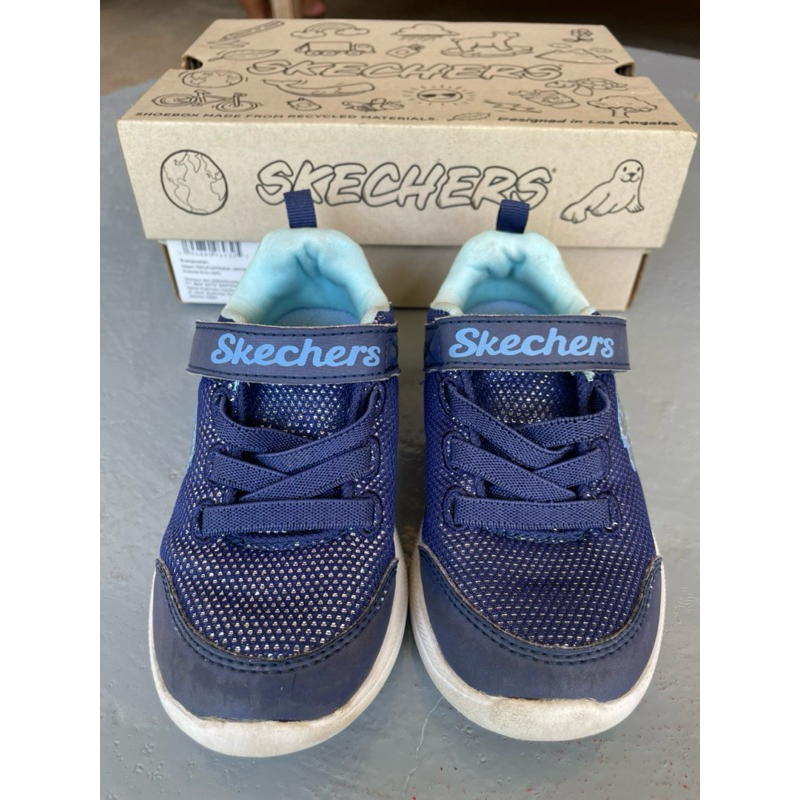 Preloved Sepatu Skechers Anak Wanita Blue