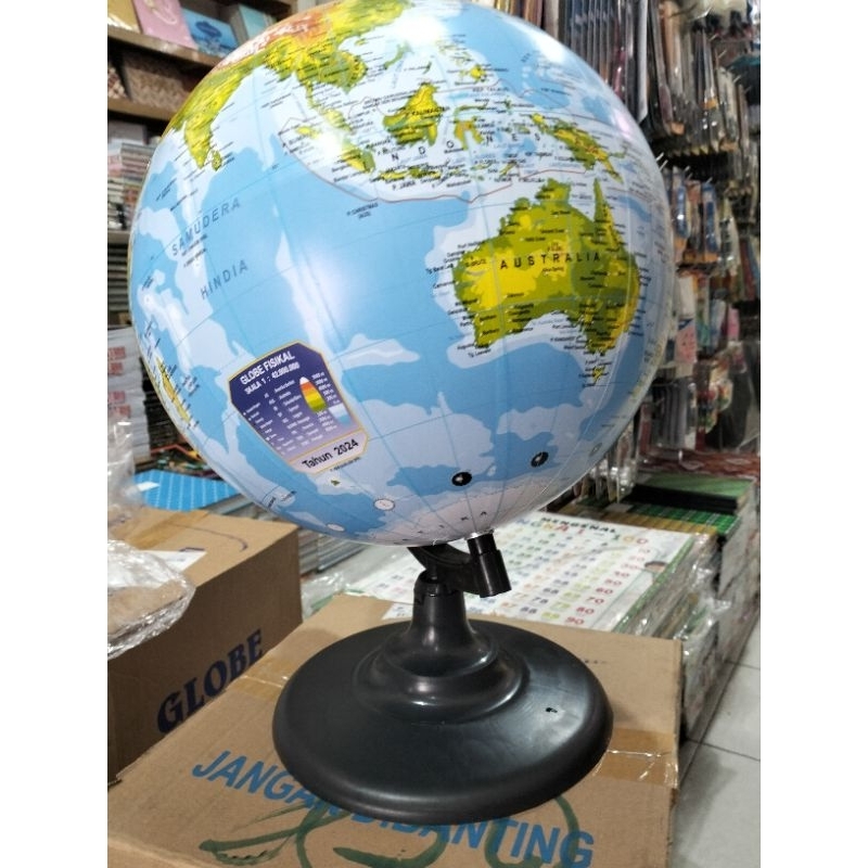 

GLOBE Bola Dunia Diameter 30 Cm Bahan Faber alat Peraga Fisika