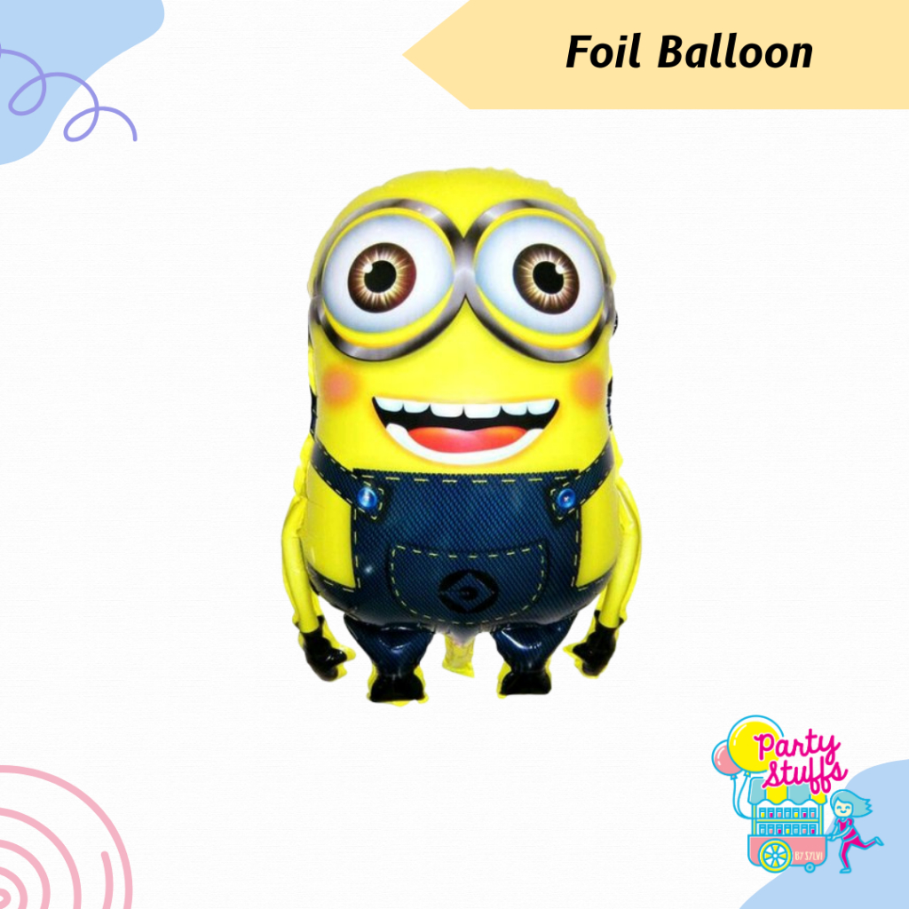 Foil balon minion / Balon foil minion sebadan / Dekorasi birthday tema minion