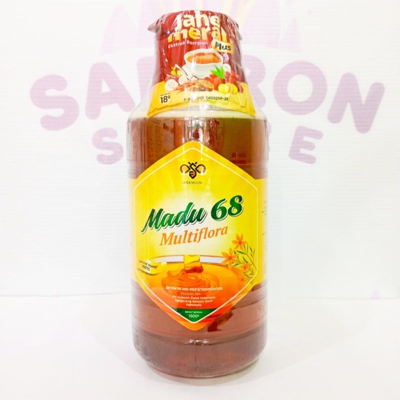 

Madu 68 Multiflora 1500g Free Jahe Merah Hidayah 1 Pcs