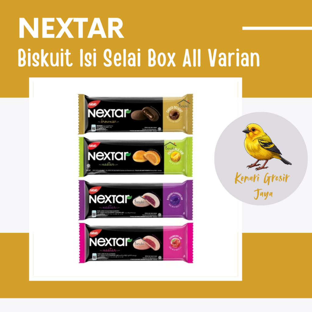 

Nextar Biskuit Isi Selai Box All Varian 42 Gram x 10 Pcs