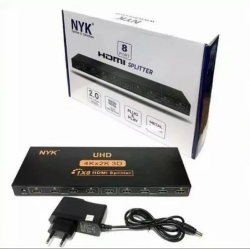 Nyk Hdmi Splitter 8Port Full HD / Splitter Hdmi 8 Port