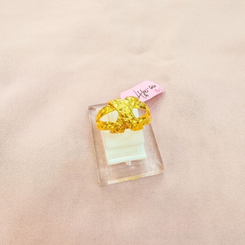 cincin fashion emas asli kadar 916 22k