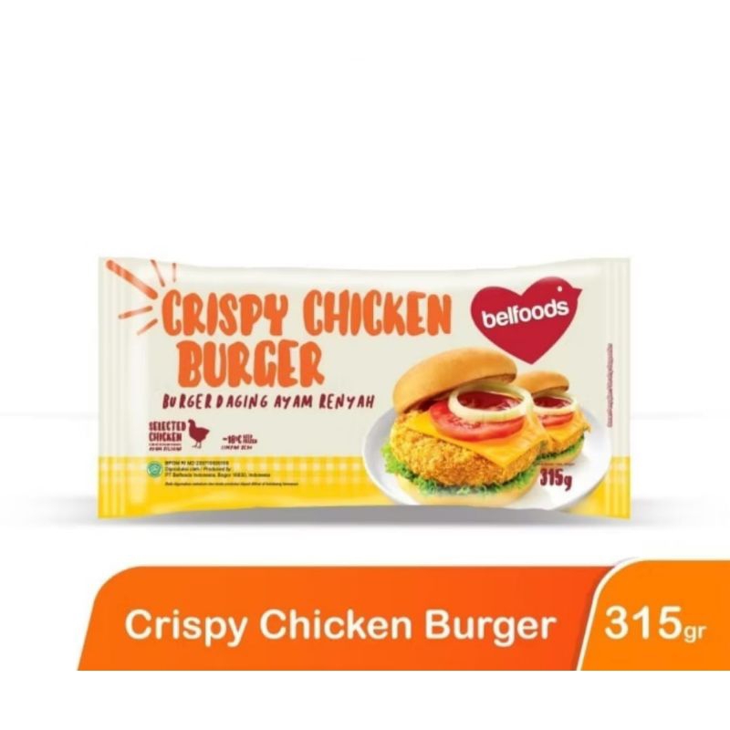 

BELFOODS CRISPY CHICKEN BURGER 315 GR