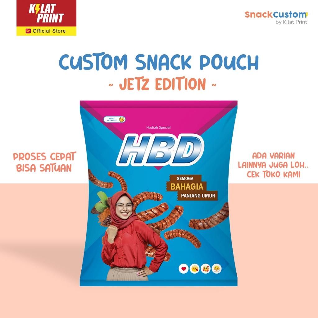 

Snack Custom Foto Teks Bungkus Pouch Jumbo Ala JetZ