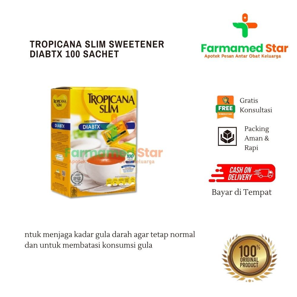 

TROPICANA SLIM SWEETENER DIABTX 100 SACHET