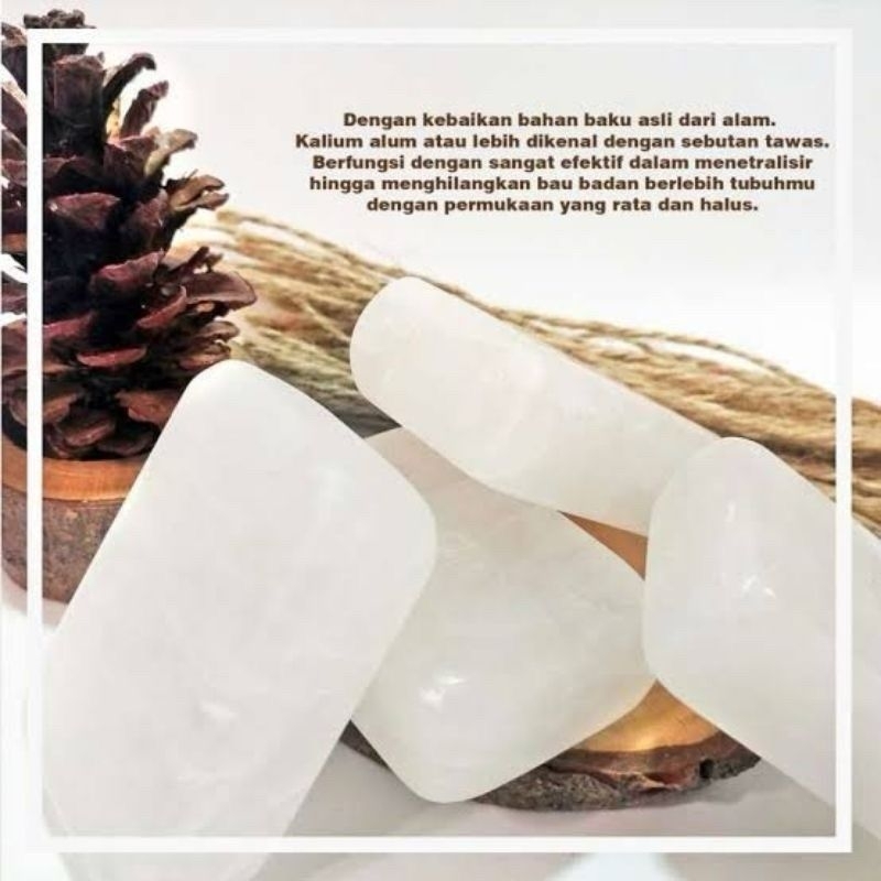 BATU TAWAS DEODORANT PENGHILANG BAU BADAN Deodorant Deodoran alami, Anti bau ketiak, penghilang bau 