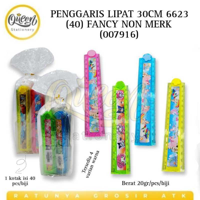 

1pcs Penggaris Lipat 30cm Penggaris Plastik Lipat 30cm