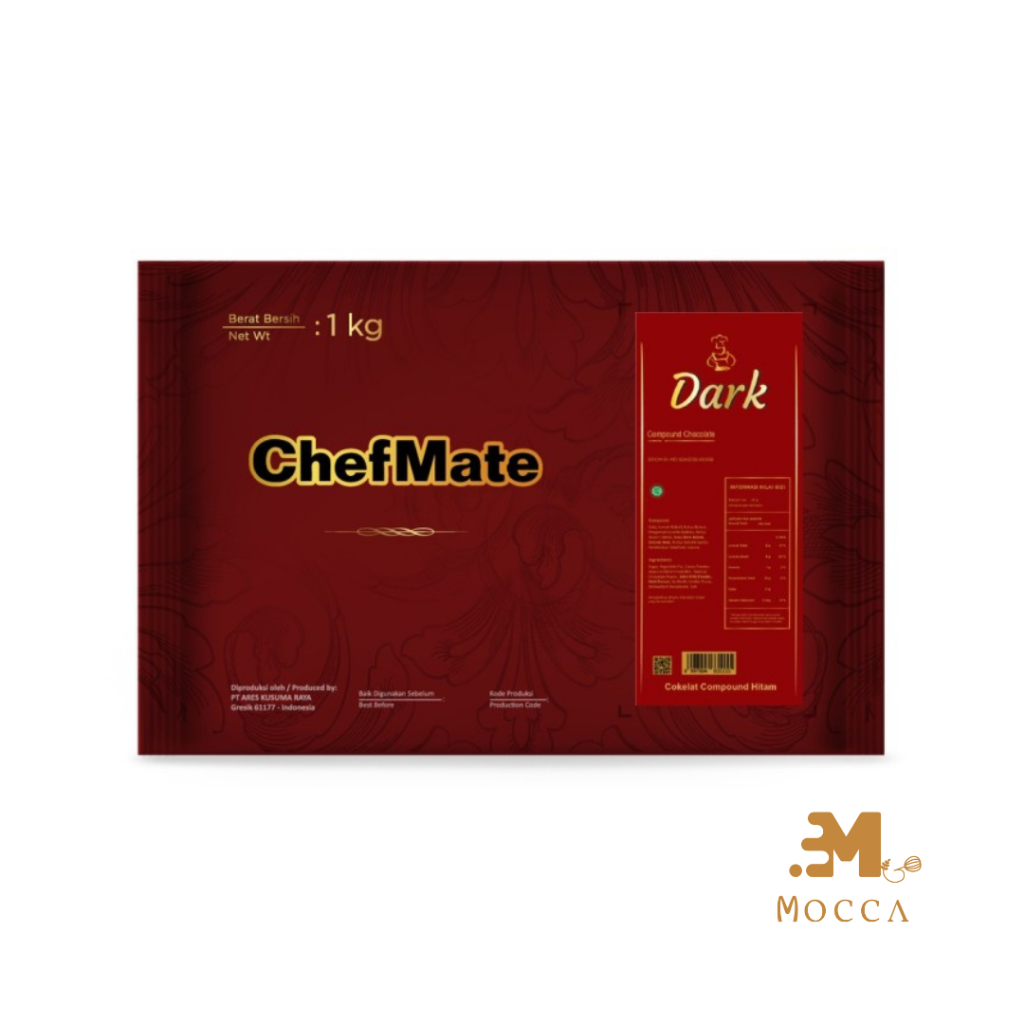 

CHEFMATE COMPOUND CHOCOLATE DARK 1KG (TAMBAHKAN EXTRA PACKING)