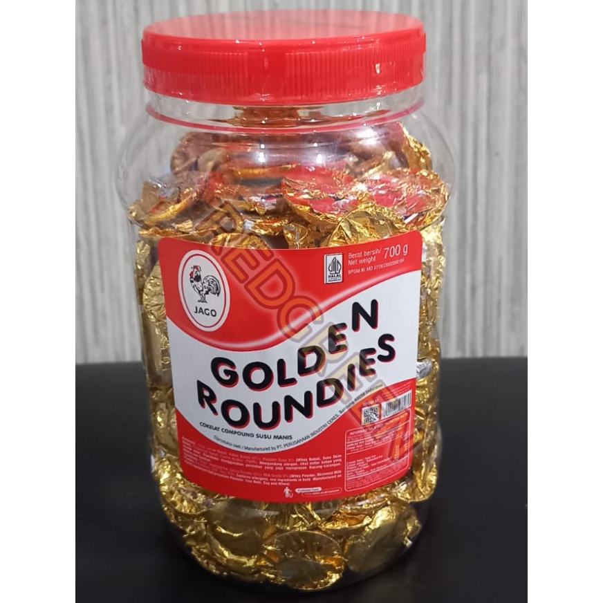 

Gooku 28 Store Coklat Coin Full Milk Jago Golden Roundies Toples 700Gr Cokelat Full Milk Koin Jago