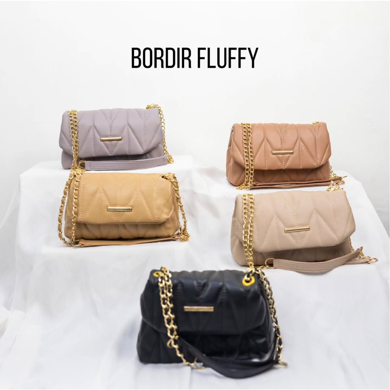 Bordir Fluffy | Sources.id Original - Tas Selempang Wanita