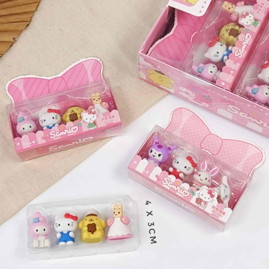 

PENGHAPUS SANRIO SET ISI 4/ SANRIO FANCY ERASER
