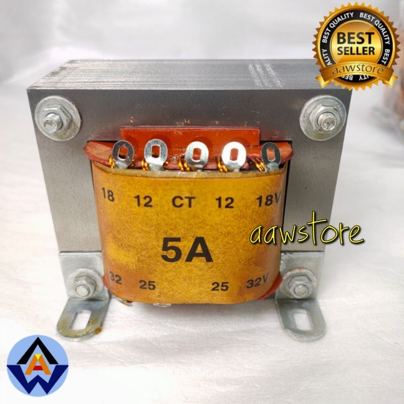 Trafo King 5Act32 Besar Murni Tembaga 5a ct32 5 ampere ct 32v