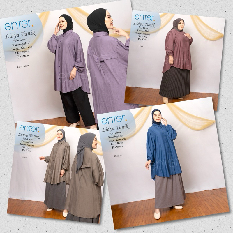 LIDYA TUNIK SUPER JUMBO LD 140 CM