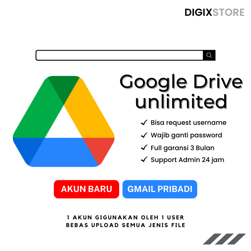 Google Drive Unlimited Storage Lifetime Bergaransi
