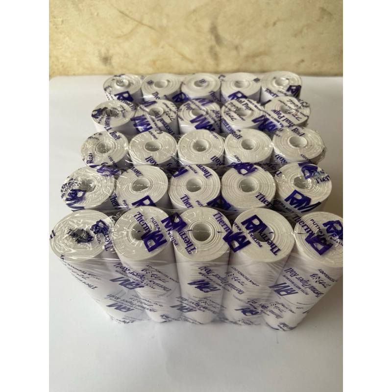 

50 ROLL / PCS BRI THERMAL (5 pack) ukuran 57x30/58x30