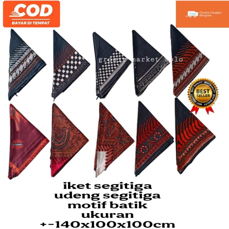Iket Kepala Segitiga | Iket Batik | Udeng Batik Segitiga | Udeng Segitiga | Iket Kepala Jawa | Udeng