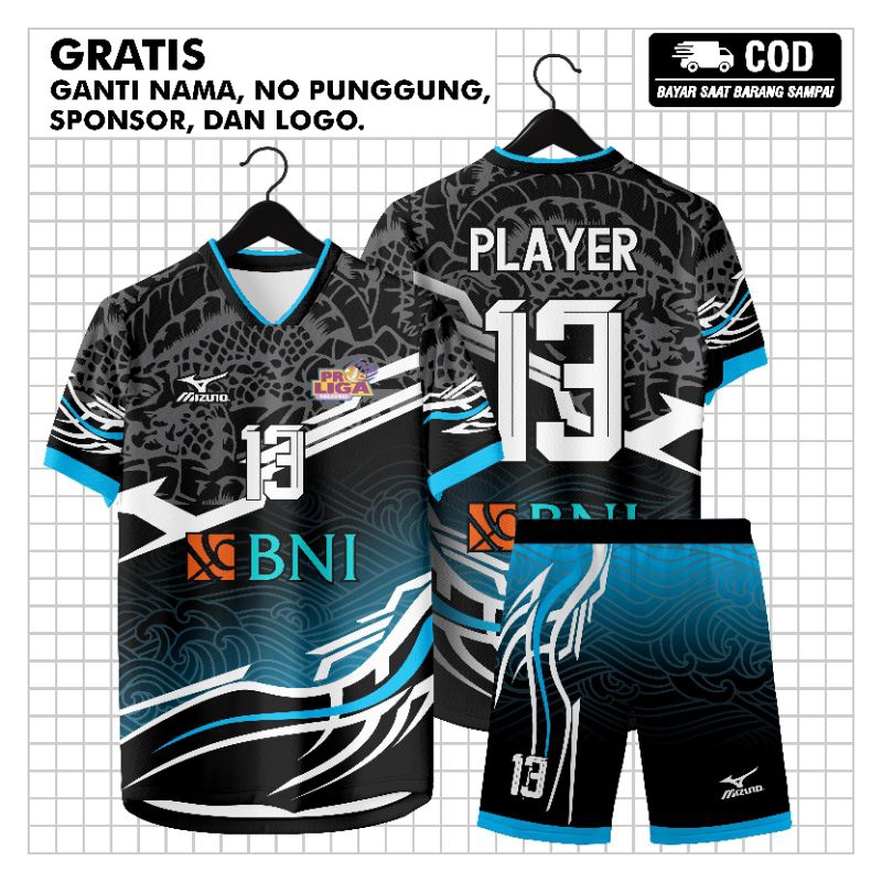 BAJU VOLI,JERSEY VOLY FULL PRINTING CUSTOM,JERSEY VOLY FULL PRINTING CUSTOM NAMA NOMER LOGO DAN SPON