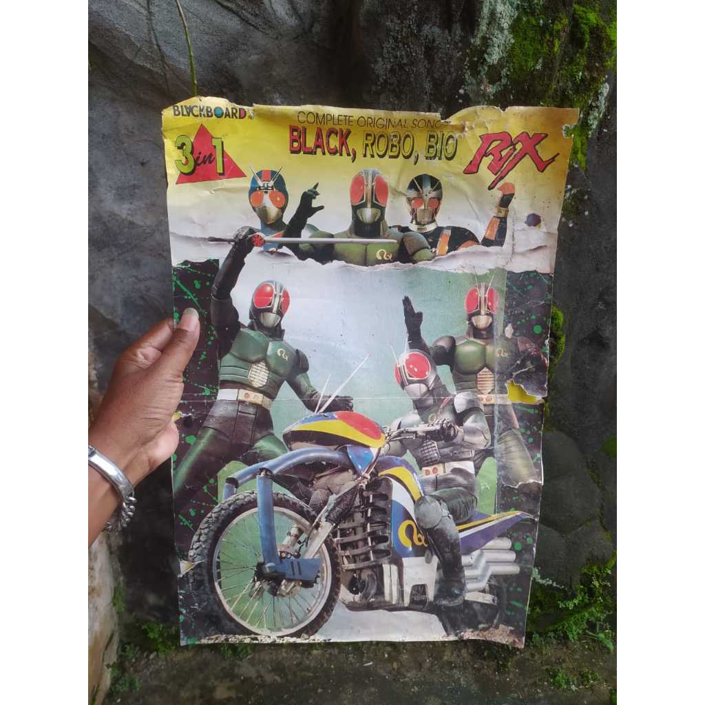 POSTER  BLACK ROBO BIO RX JADUL LAWAS