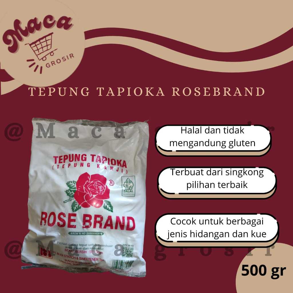 

tepung tapioka rosebrand 500gr