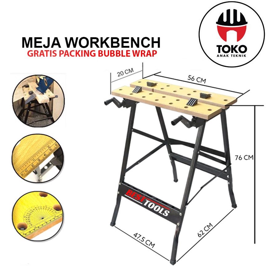 Menarik Work Bench  Workbench Meja Kerja Kayu Portabel  Folding Workbench