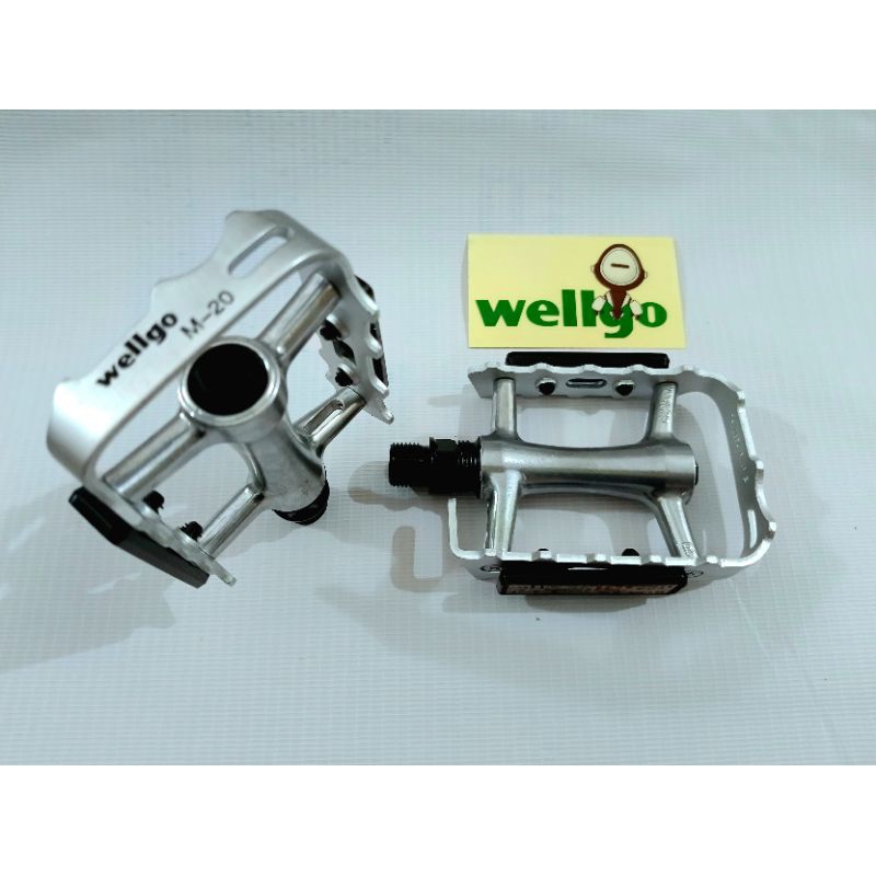 PEDAL SEPEDA WELLGO LU-M20 FULL SILVER