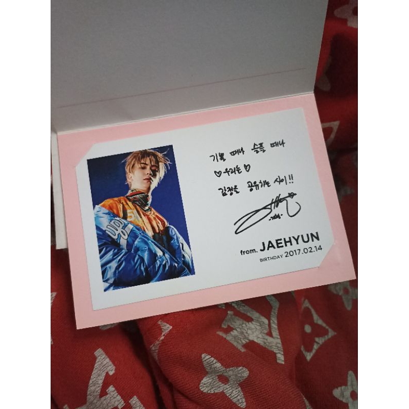 nCT Jaehyun Birthday Card Message