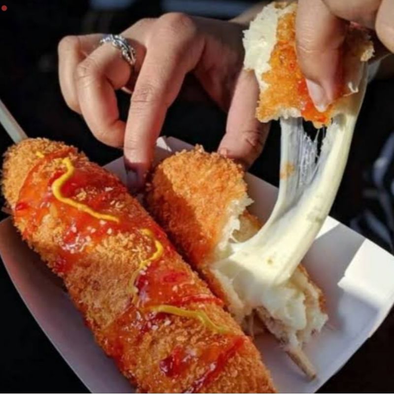 corndog Mozarella & corndog Mozarella+sosis
