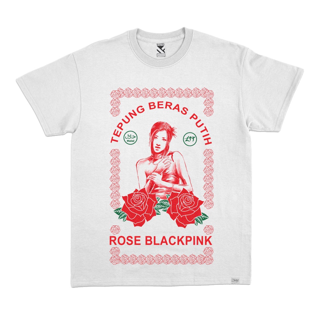 ZeroTwentyTwo Kaos Blackpink Putih | T-Shirt Blackpink Pria Wanita White Baju Tee