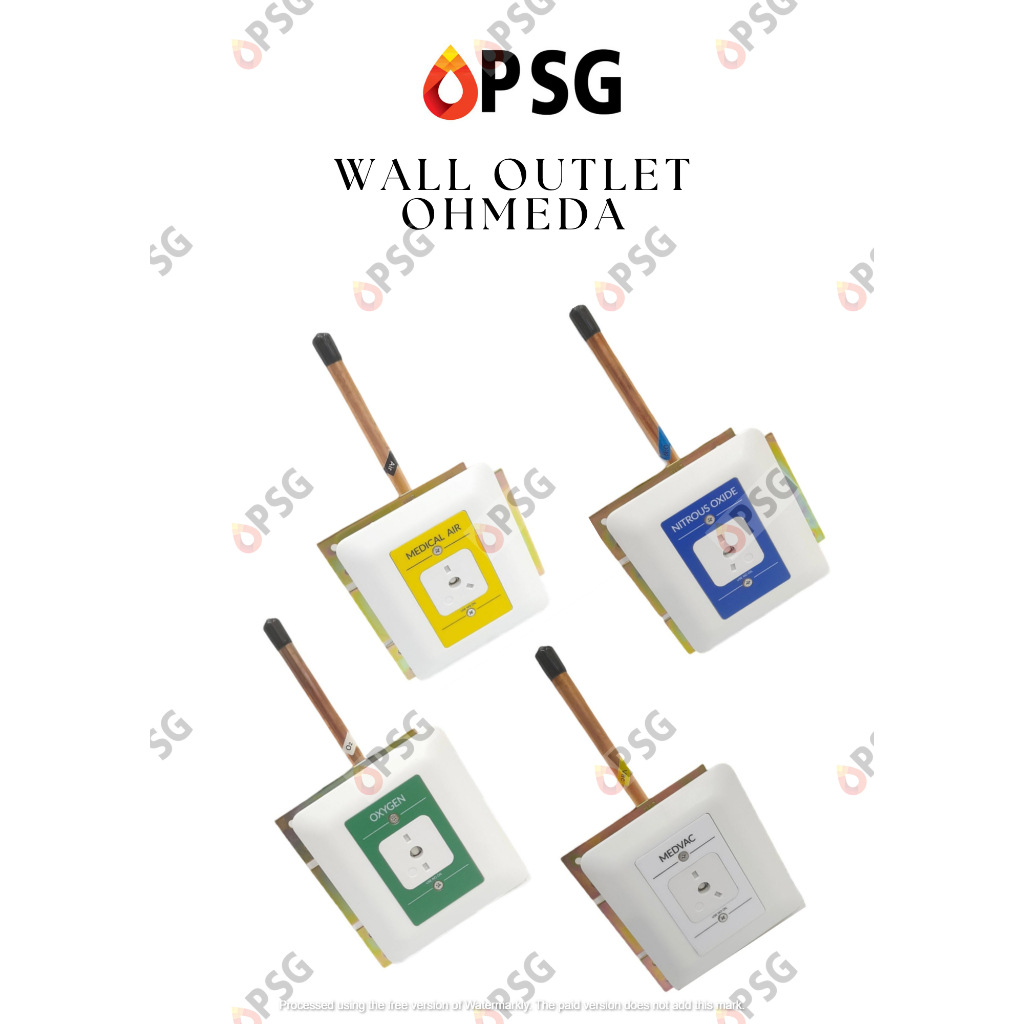 Wall Outlet Gas Medis Standard Ohmeda - Instalasi Gas Medis Rumah Sakit