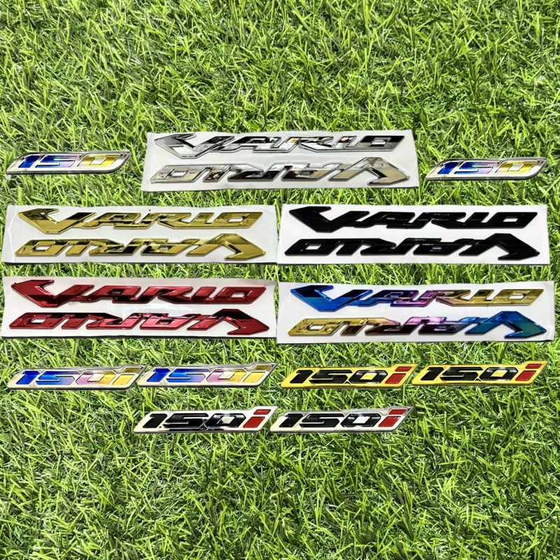 Emblem Vario Stiker Timbul 3D Motor VARIO Emblem Click Vario Emblem Timbul Motor Stiker Vario 150 Va