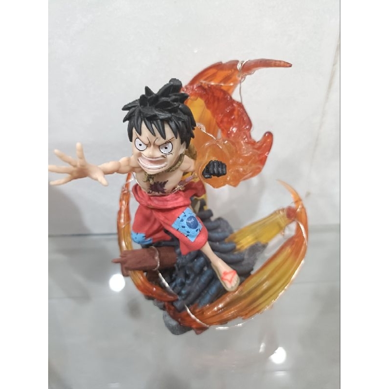 action figure monkey d luffy Wano diorama