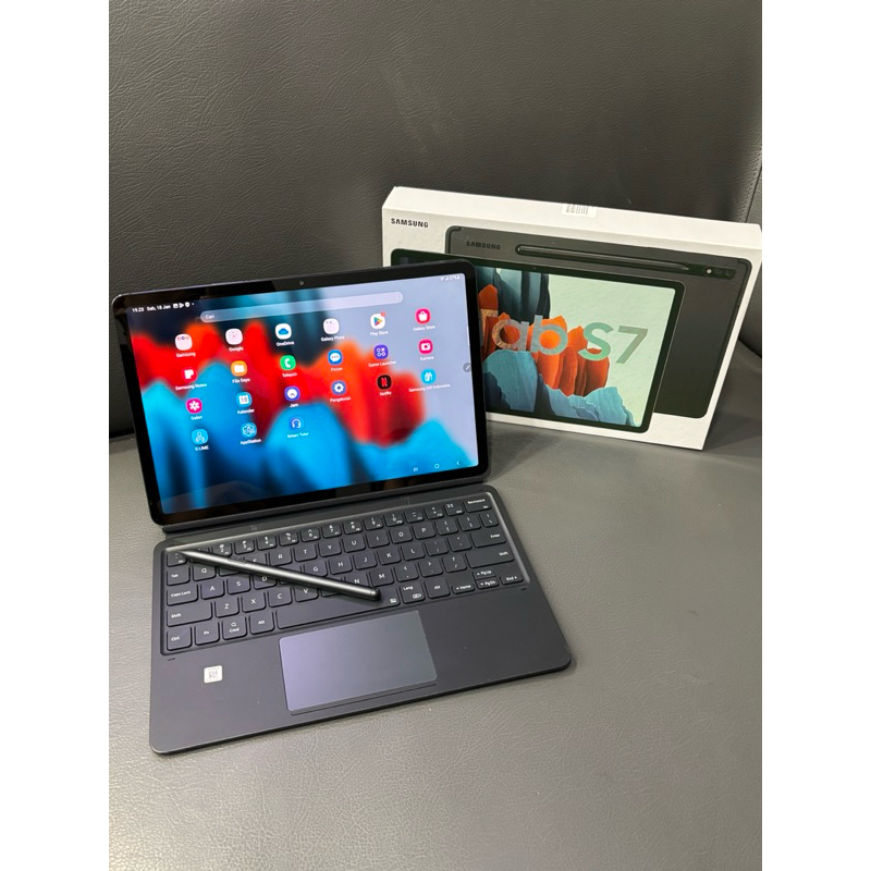 samsung tab S7 6/128 + keyboard sein resmi second