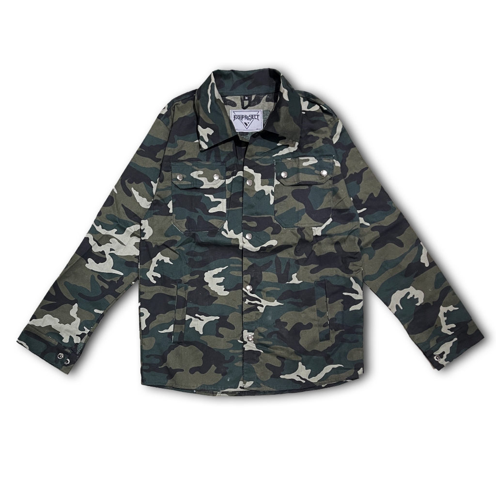 Falproject Field Jacket / Jaket Semi Parka Camo Casual Nyaman Keren