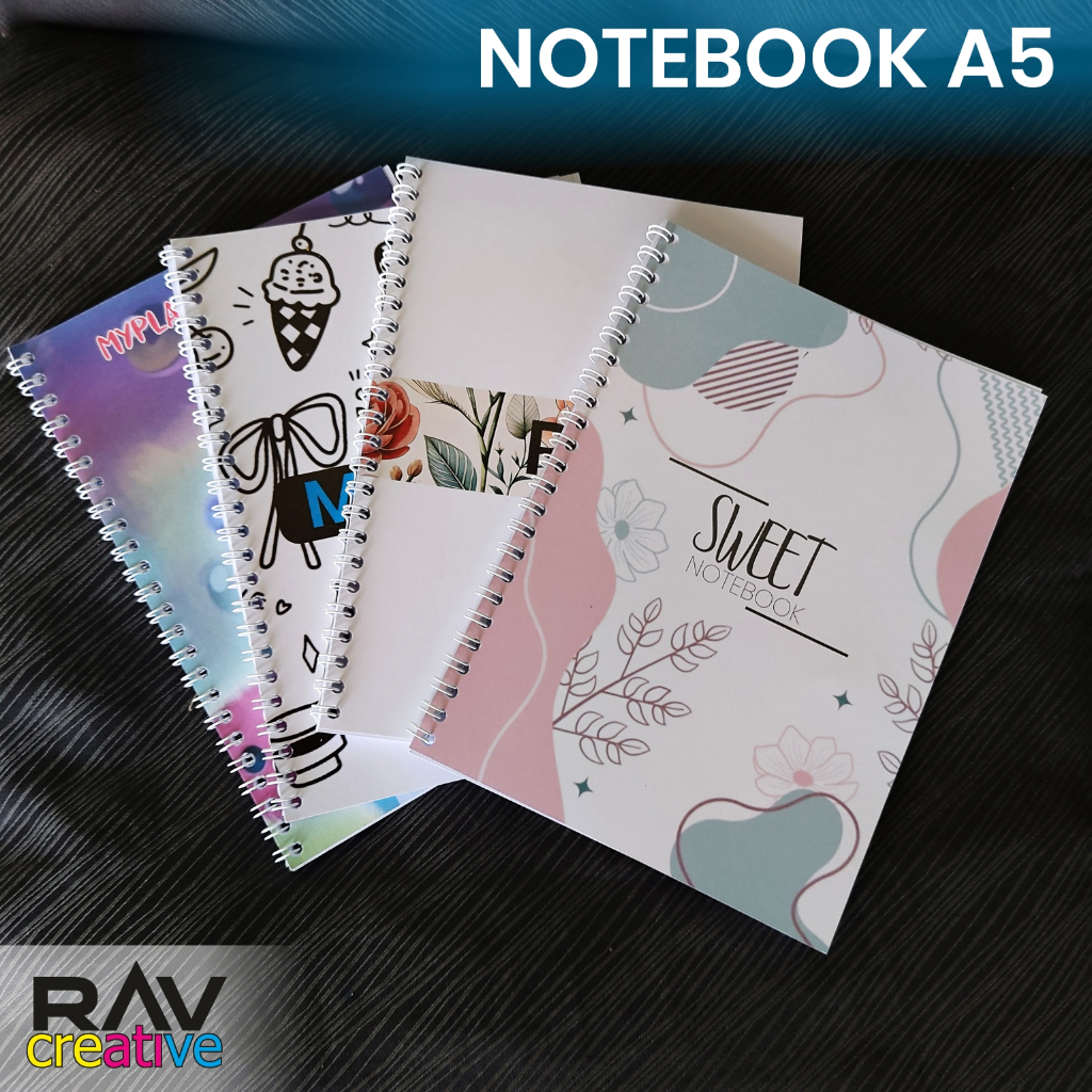 

Notebook Notes Notepad FULL CUSTOM Ukuran A5 50 LEMBAR 100HALAMAN