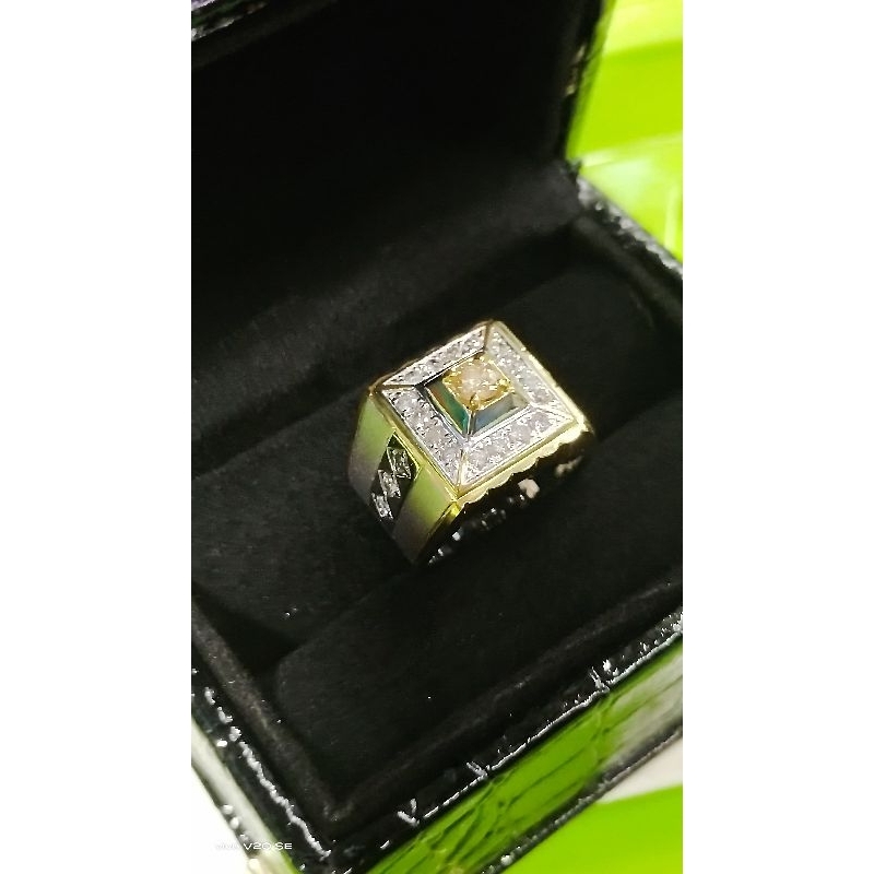 cincin mewah pria full berlian , mata utama berlian Banjar