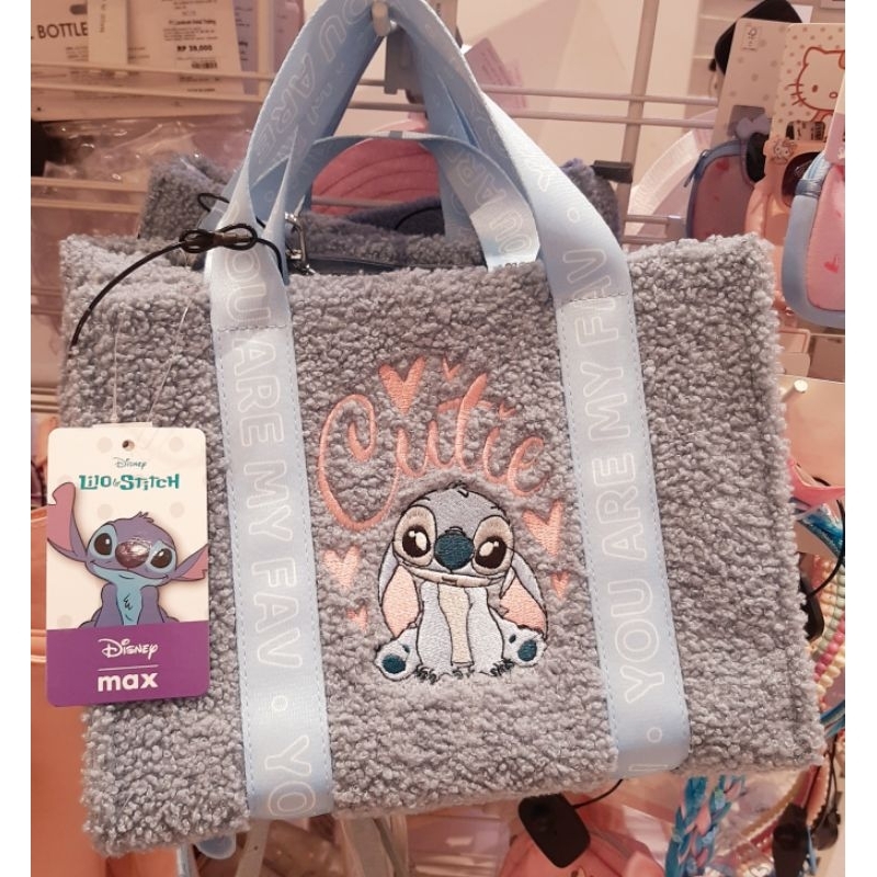 tas bulu karakter lilo and stitch tas selempang anak bulu boneka lilo and stitch hand bag karakter l