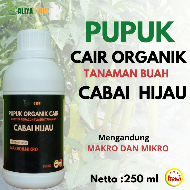 pupuk cabe hijau/pupuk pelebat cabe hijau/pupuk booster cabe hijau/pupuk cabe hijau anti rontok