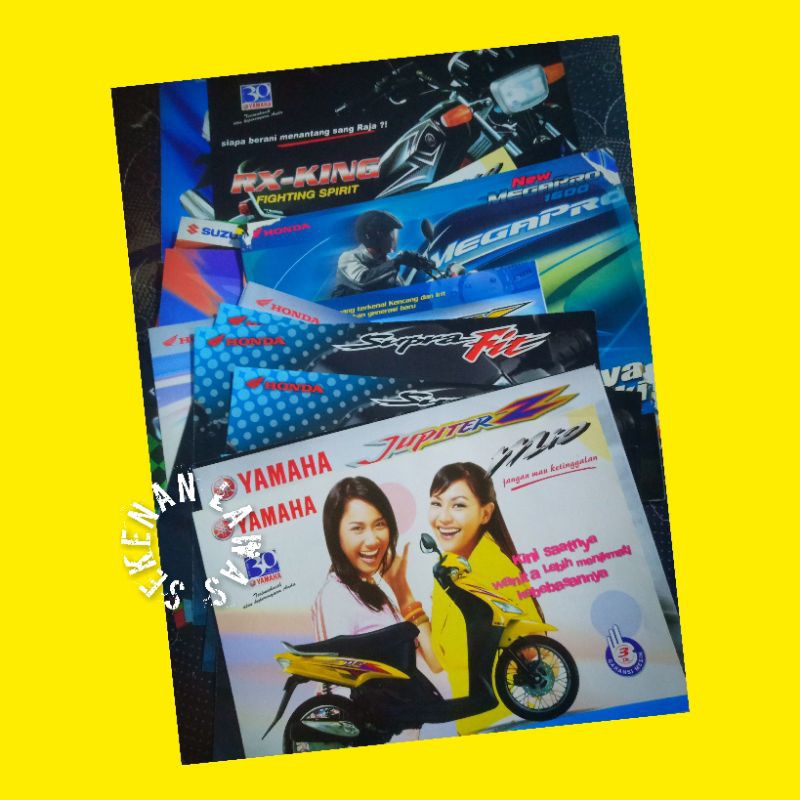 

Brosur Sepeda Motor Lawas (Ada 40 Pcs Sebagian Double/Kembar)